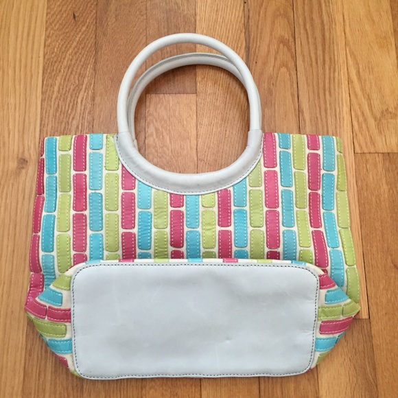 Sigrid Olson Purse Handbag Leather Satchel White - Picture 4 of 8